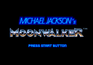 Заставка игры Michael Jackson's Moonwalker
